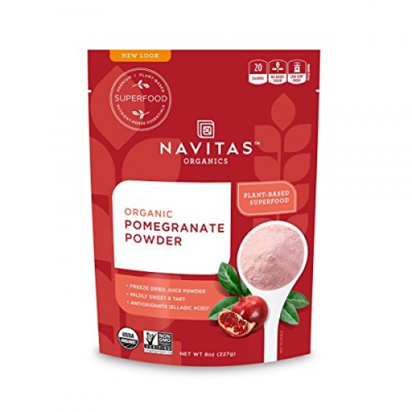Navitas Organics Pomegranate Powder, 8 Oz. Bag — Organic, Non-Gm