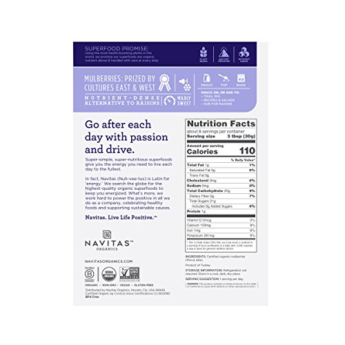 Navitas Mulberries Org 8Oz