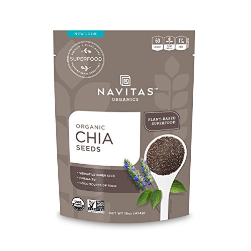 Navitas Organics Chia Seeds, 16 Oz. Bag — Organic, Non-Gmo, Glut
