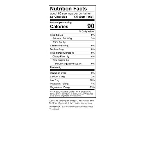 Navitas Organics Hemp Seeds, 32 Oz. Bag, 60 Servings — Organic,