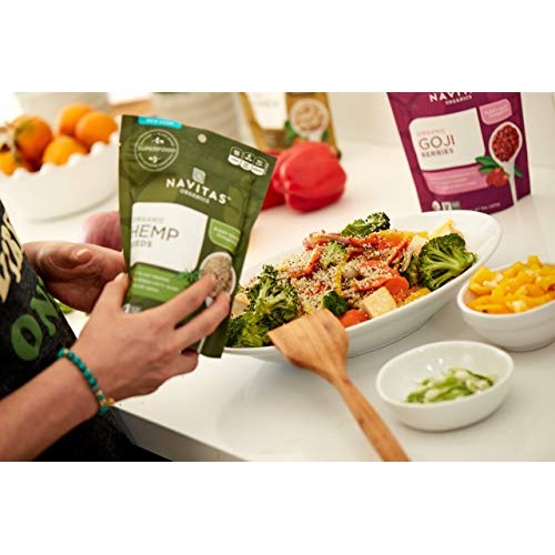 Navitas Organics Hemp Seeds, 8Oz Bag,15 Servings — Organic, Non-