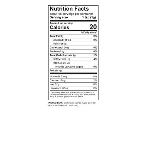 Navitas Organics Maca Powder, 8 Oz. Bag, 45 Servings — Organic,