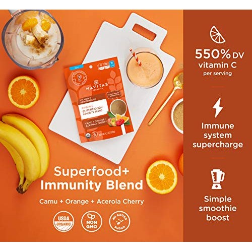 Navitas Organics Superfood+ Immunity Blend Camu + Orange + Acer