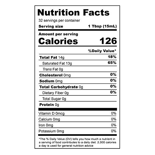 Nbf Organic Coconut Oil, Extra Virgin, Non-Gmo, Cold Pressed, Un