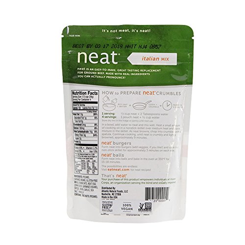 Neat Vegan Campout - 16 Servings Equivalent To 4 Lbs. Of Meat 5