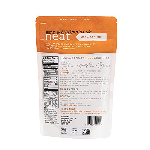 Neat Vegan Campout - 32 Servings Equivalent To 8 Lbs. Of Meat 5