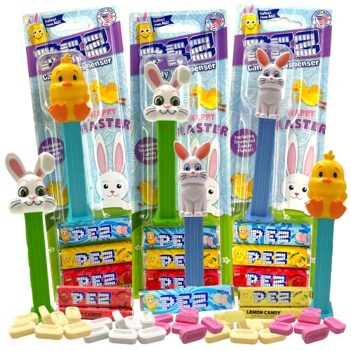 2023 Easter PEZ Dispensers with Refill Roll Variety, Sugar Cooki...