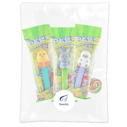 2023 PEZ Dispensers with Assorted Flavors Refill Rolls, Easter B...