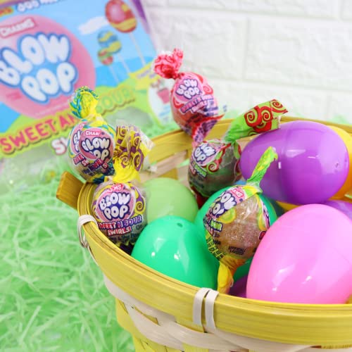 Easter Blow Pops Sweet and Sour Swirls, Assorted Flavored Sucker...