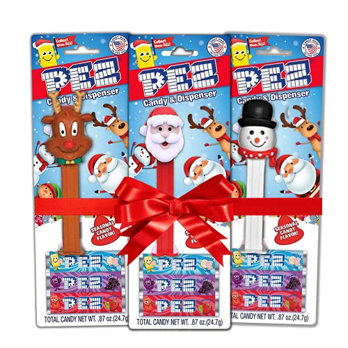 Needzo Christmas Candy Dispensers with Refill Rolls, Assorted Ho...