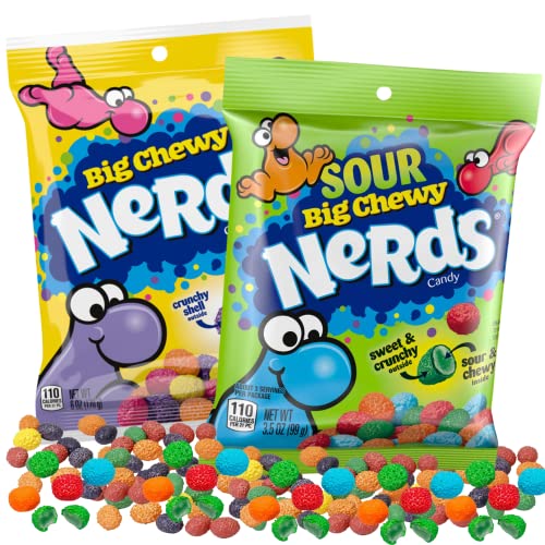 Nerds Assorted Fruit Flavored And Sour Big Chewy Candies, Crunch