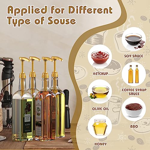 Neosoge Coffee Syrup Pump Dispenser, 4 Packs of Syrup Pump for 7...