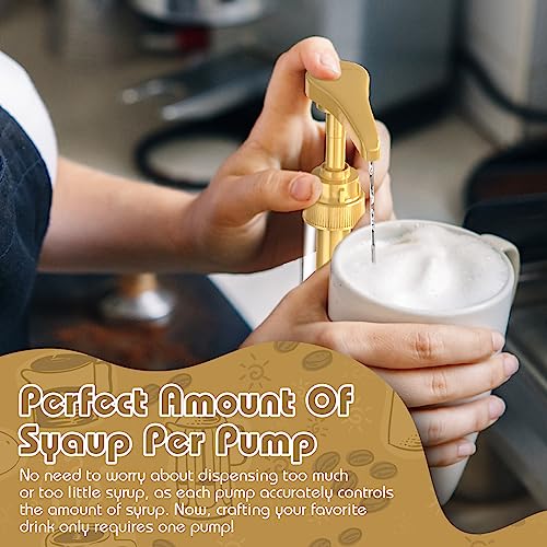 Neosoge Coffee Syrup Pump Dispenser, 4 Packs of Syrup Pump for 7...