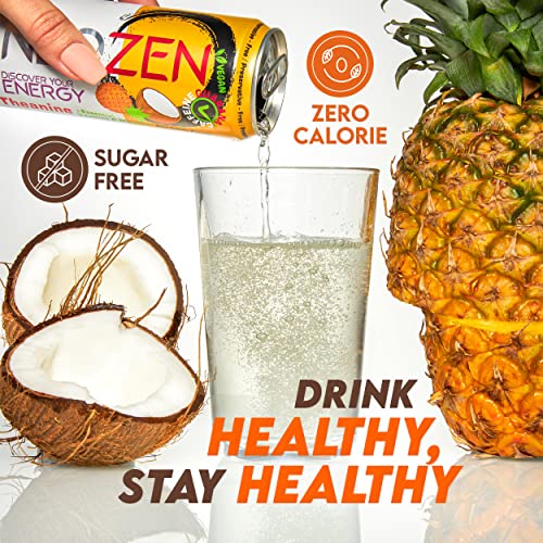 NEOZEN Energy Drink, Pina Colada Flavor - Sugar Free, 132 mg Nat...