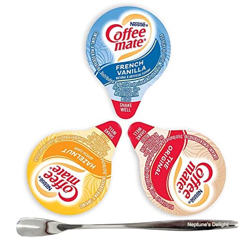 Coffee Mate Liquid Creamer Singles Variety Pack, 180Ct, 3 Flavor