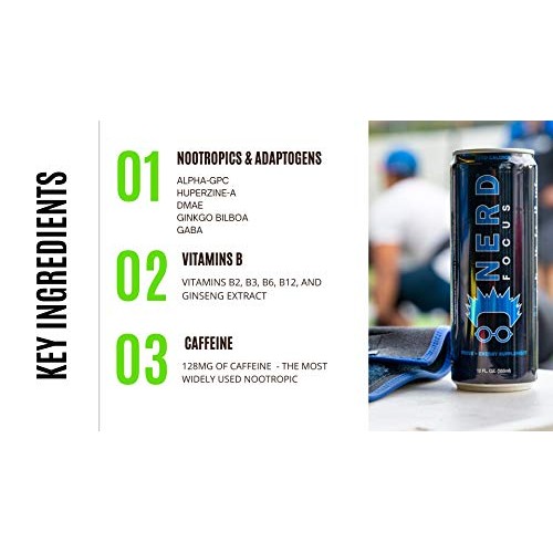 Nerd Focus Original | Nootropics And Adaptogens | Vitamin B2, B3