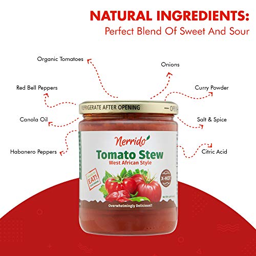 Nerrido Tomato Stew – West African Style, With Habanero Peppers,