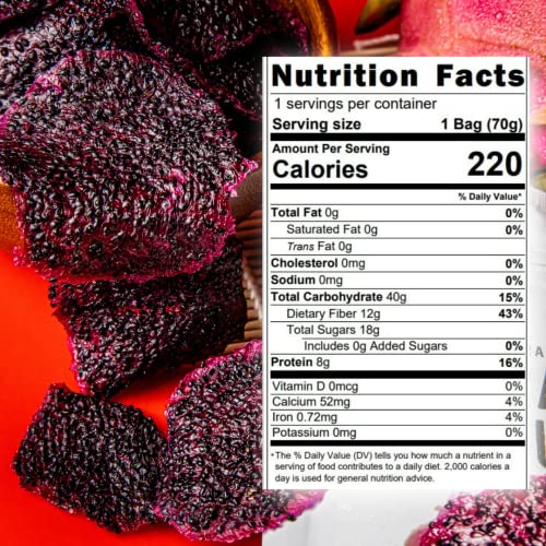 Premium dried dragon fruit, Dehydrated Dragon Fruit 100% Natural...