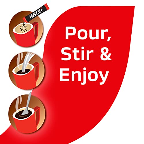 Nescafe Clasico, Dark Roast Instant Coffee, 12 Boxes 84 Packets