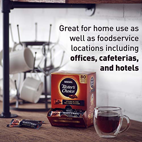 Nescafe Instant Coffee Packets, Tasters Choice Light Roast, 1.7