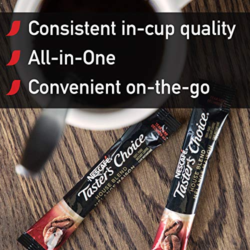 Nescafe Instant Coffee Packets, Tasters Choice Light Roast, 1.7