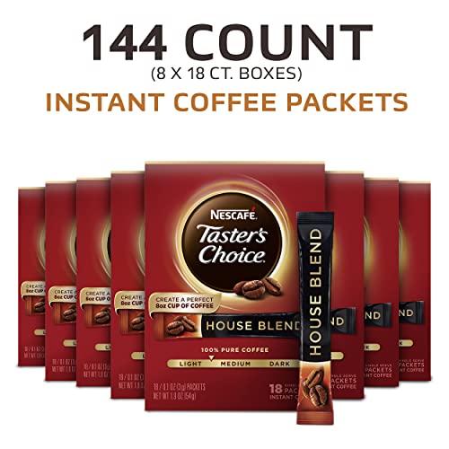 Nescafe Tasters Choice, House Blend Light Medium Roast Instant