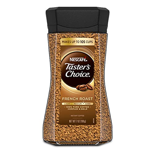 Nescafe Tasters Choice Instant Coffee, French Roast, 7 Ounce