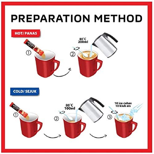 2-Pack Nescafe 3 In 1 Instant Coffee Sticks Original - Best Asia