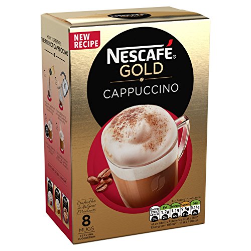 Nescafé Gold Cappuccino Original, 8 Sachets, 136G Pack Of 6, To