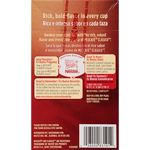 Nescafe Clasico Instant Coffee, 7 Ct
