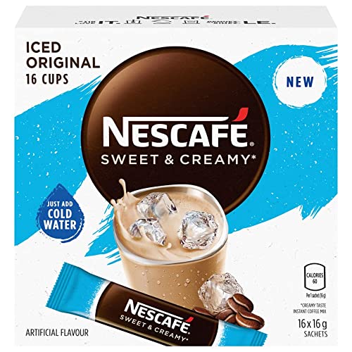 Nescafe Sweet & Creamy Iced Coffee, Instant Coffee Sachets, 16x1...