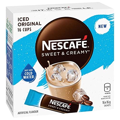 Nescafe Sweet & Creamy Iced Coffee, Instant Coffee Sachets, 16x1...