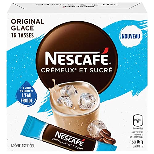 Nescafe Sweet & Creamy Iced Coffee, Instant Coffee Sachets, 16x1...