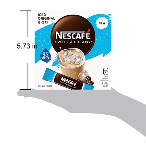 Nescafe Sweet & Creamy Iced Coffee, Instant Coffee Sachets, 16x1...