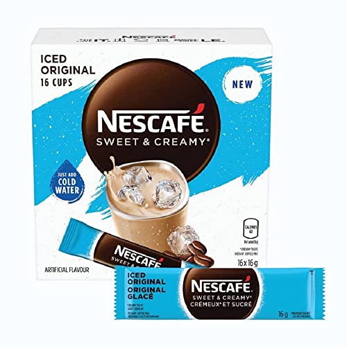 Nescafe Sweet & Creamy Iced Coffee, Instant Coffee Sachets, 16x1...