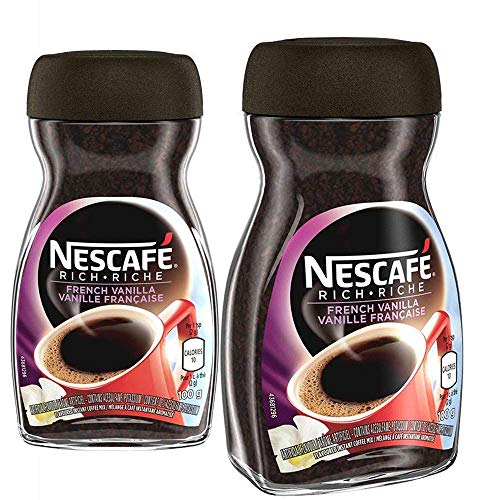 Nescafé Rich Instant Coffee, 100G Jar | 2- Pack French Vanilla