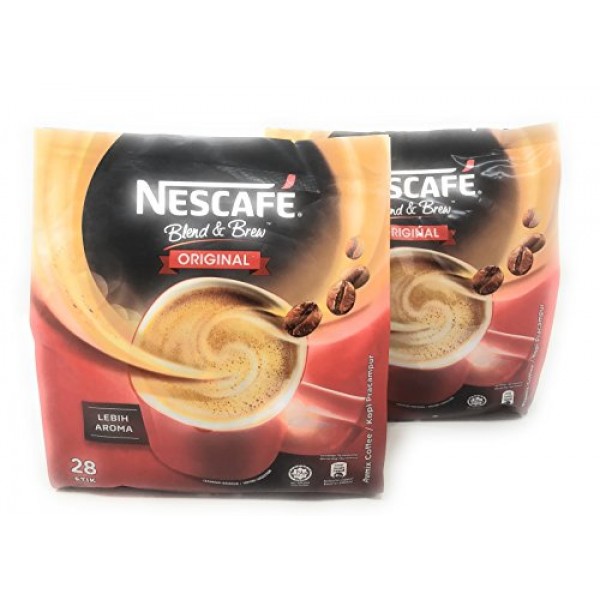 Nescafé 2 Packs 3-In-1 Original Premix Instant Coffee Single Ser