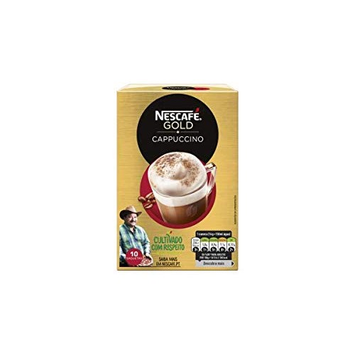 Nescafž Cappuccino 10 Sachets, Red