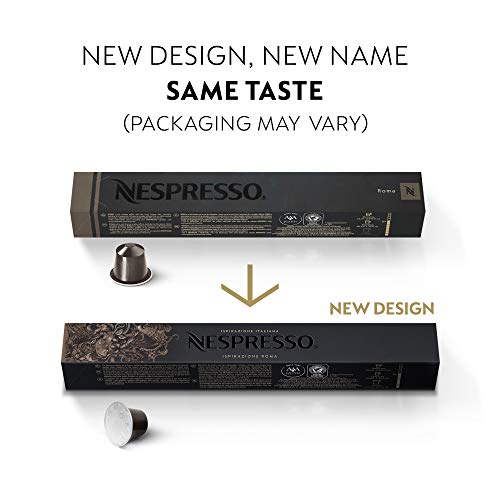Nespresso Capsules Originalline, Roma Intenso, Medium Roast Coff