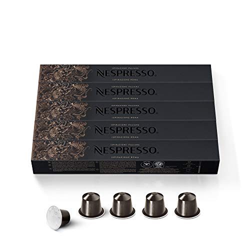 Nespresso Capsules Originalline, Roma Intenso, Medium Roast Coff