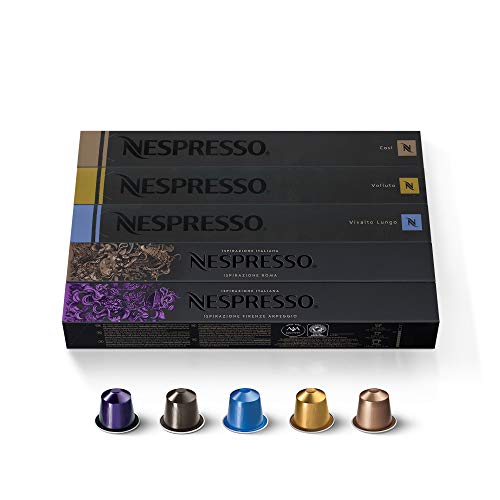 Nespresso Originalline Espresso Capsules, Variety Pack, Volluto,