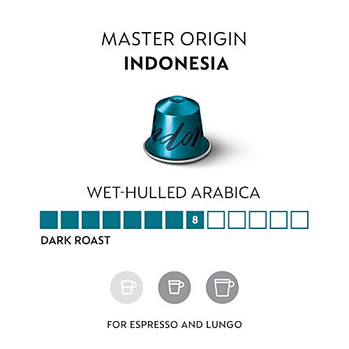 Nespresso Capsules OriginalLine, Indonesia Master Origin ,Dark R...