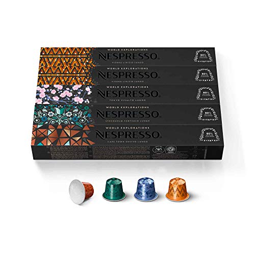 Nespresso Capsules OriginalLine, Morning Lungo Blends Variety Pa...