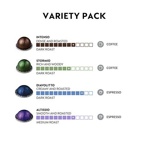 Nespresso Capsules Vertuoline, Dark Assortment Variety Pack, Dar Nespresso Capsules Vertuoline, Dark Assortment Variety Pack, Dar