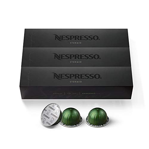 Nespresso Capsules Vertuoline, Stormio, Dark Roast Coffee, 10 Co Nespresso Capsules Vertuoline, Stormio, Dark Roast Coffee, 10 Co