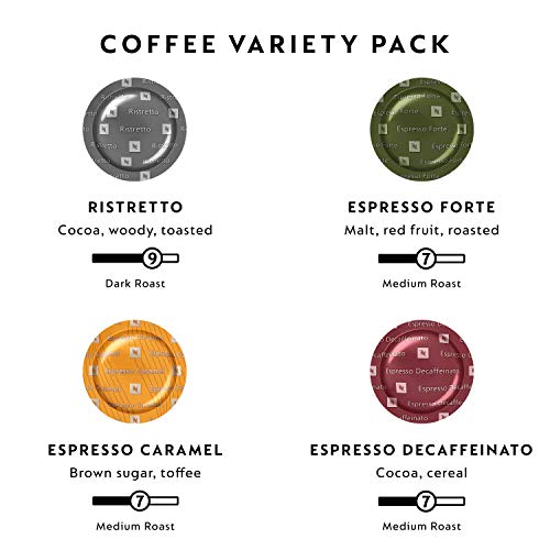 Nespresso Professional Coffee Capsules, Coffee Variety Pack, Med