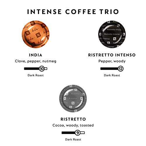 Nespresso Professional Coffee Capsules, Intense Coffee Trio, Dar