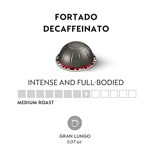 Nespresso Vertuo Fortado Decaffeinato, Gran Lungo, 30 Count Coff Nespresso Vertuo Fortado Decaffeinato, Gran Lungo, 30 Count Coff