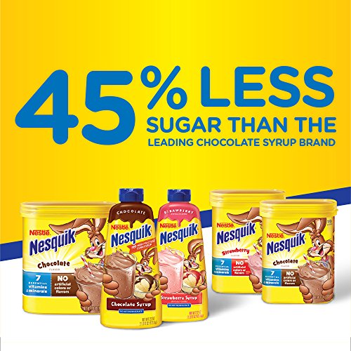 Nesquik Chocolate Powder, No Sugar Added, 16-Ounce Unit Pack Of 6