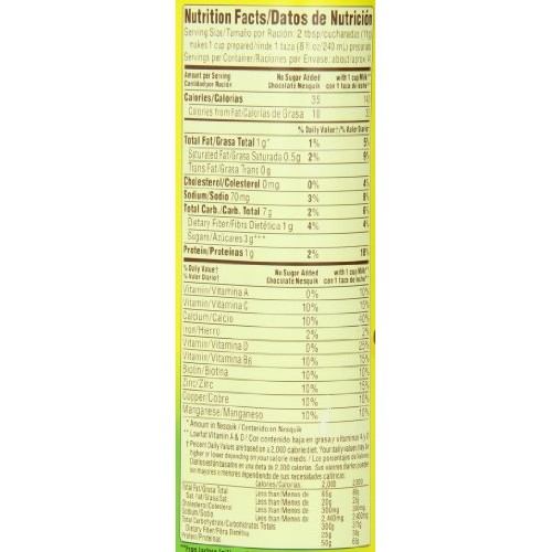 Nesquik Chocolate Powder, No Sugar Added, 16-Ounce Unit Pack Of 6